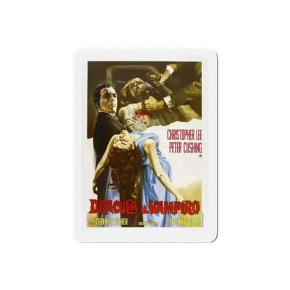 HORROR OF DRACULA (ITALIAN) 1958 Movie Poster - Refrigerator Magnet - The Sticker Space