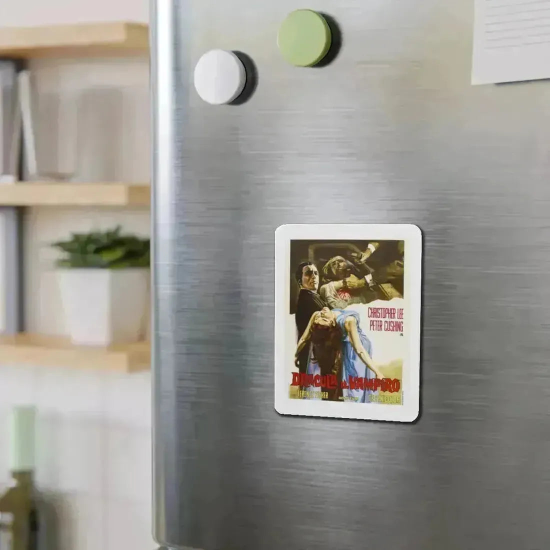 HORROR OF DRACULA (ITALIAN) 1958 Movie Poster - Refrigerator Magnet - The Sticker Space