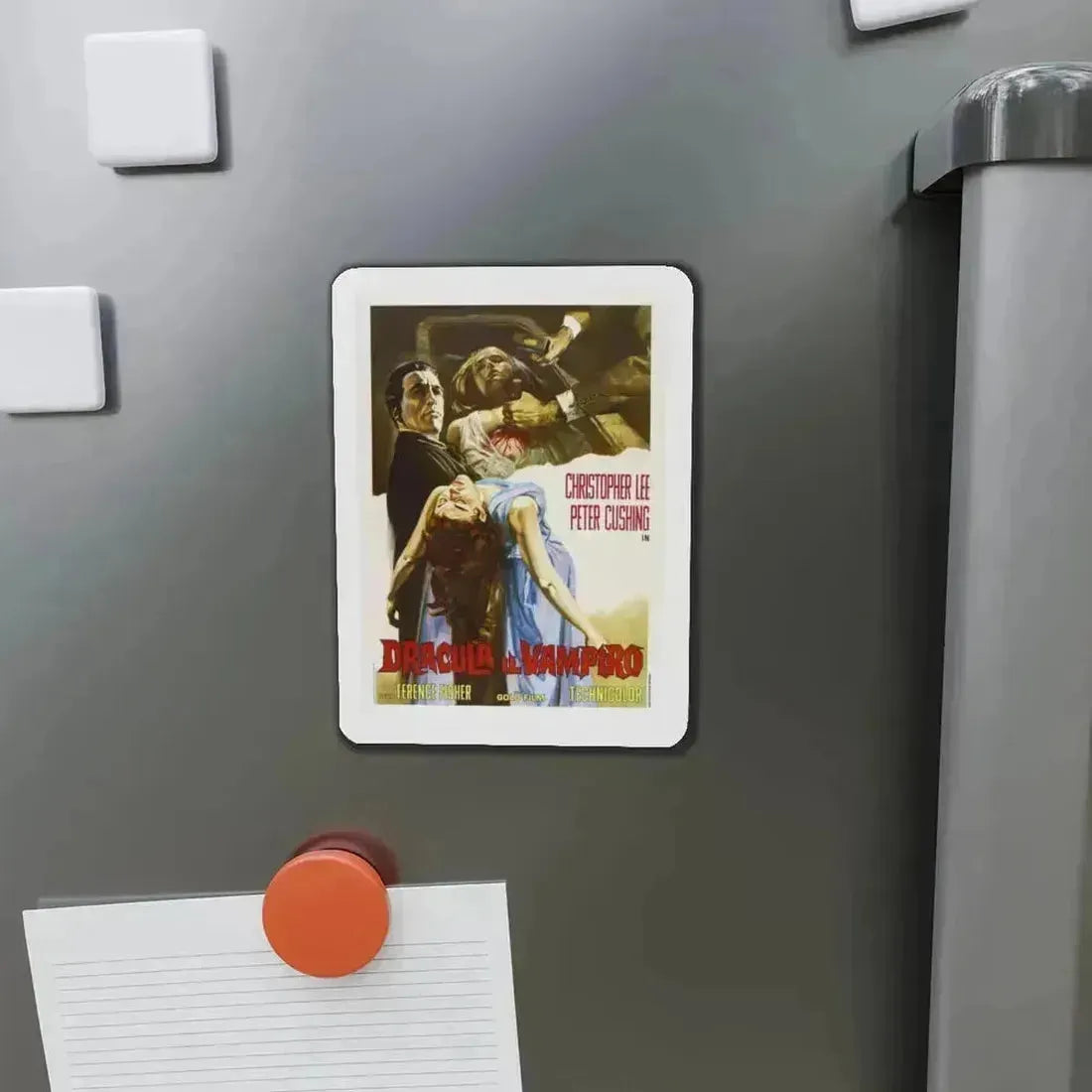 HORROR OF DRACULA (ITALIAN) 1958 Movie Poster - Refrigerator Magnet - The Sticker Space