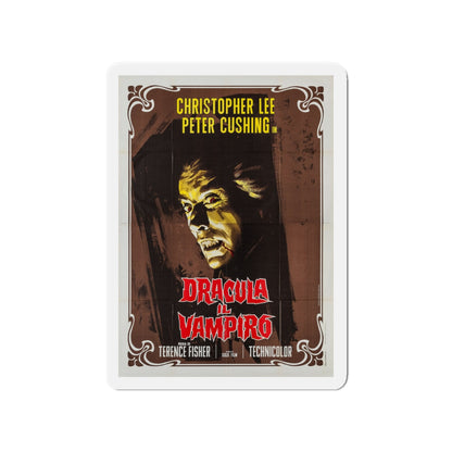 HORROR OF DRACULA (ITALIAN) 2 1958 Movie Poster - Die-Cut Magnet-4" x 4"-The Sticker Space