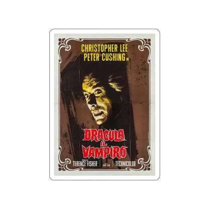 HORROR OF DRACULA (ITALIAN) 2 1958 Movie Poster STICKER Vinyl Die-Cut Decal 2 Inch - The Sticker Space