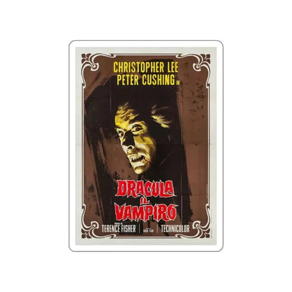 HORROR OF DRACULA (ITALIAN) 2 1958 Movie Poster STICKER Vinyl Die-Cut Decal 6 Inch - The Sticker Space