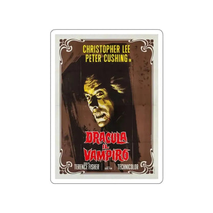 HORROR OF DRACULA (ITALIAN) 2 1958 Movie Poster STICKER Vinyl Die-Cut Decal - The Sticker Space