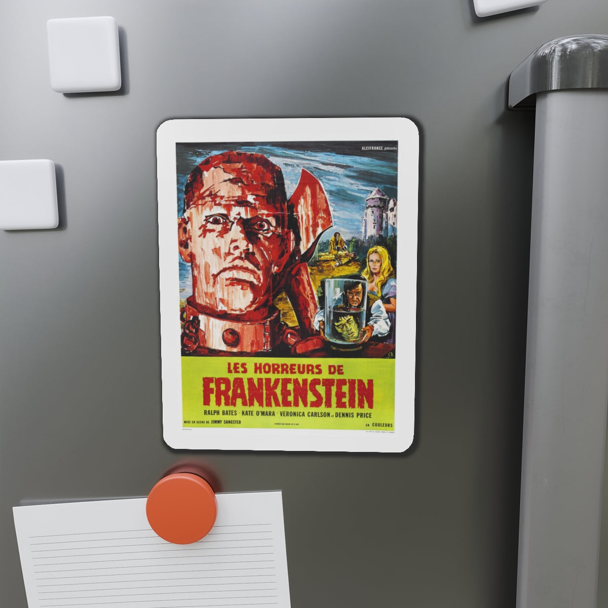 HORROR OF FRANKENSTEIN 1970 Movie Poster - Die-Cut Magnet-The Sticker Space