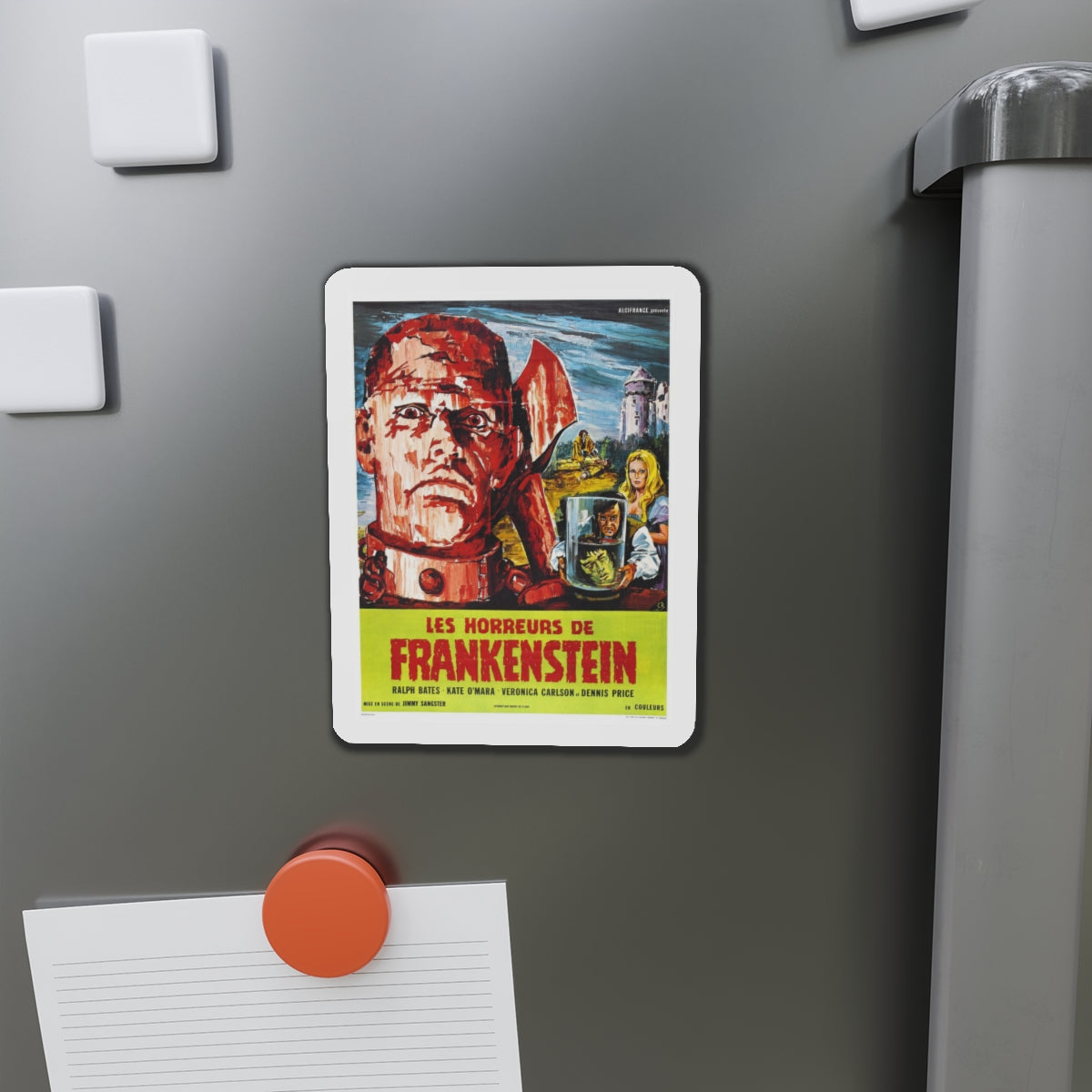 HORROR OF FRANKENSTEIN 1970 Movie Poster - Refrigerator Magnet-The Sticker Space