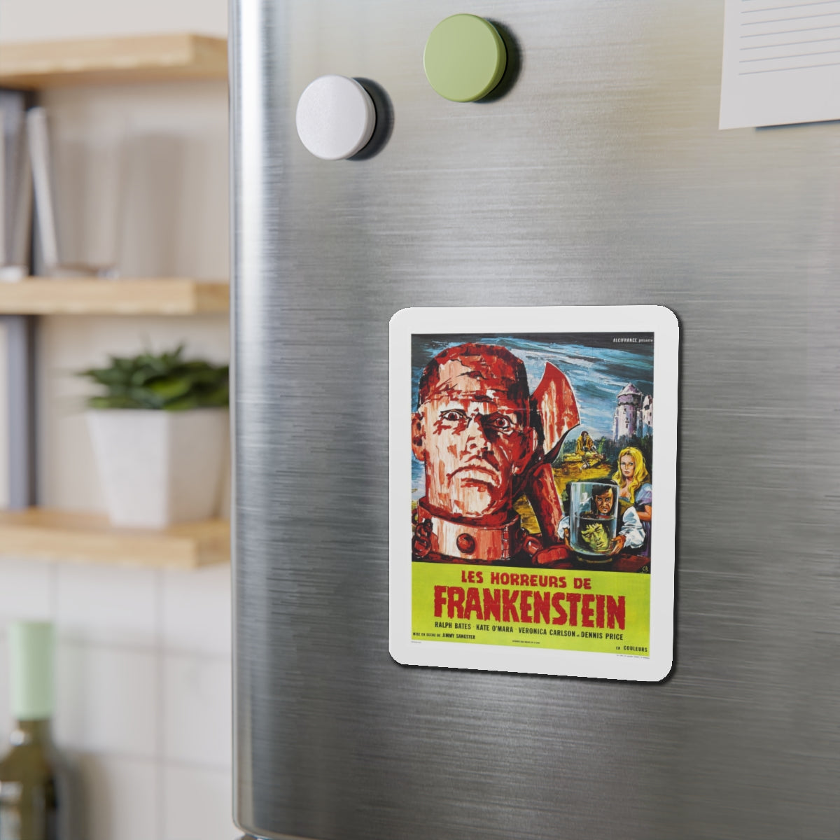 HORROR OF FRANKENSTEIN 1970 Movie Poster - Refrigerator Magnet-The Sticker Space