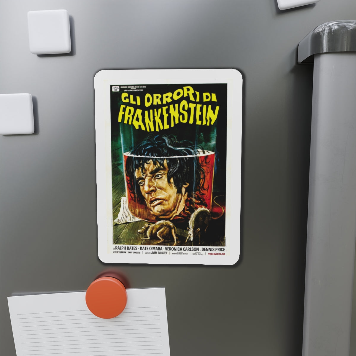 HORROR OF FRANKENSTEIN (ITALIAN) 1970 Movie Poster - Die-Cut Magnet-The Sticker Space