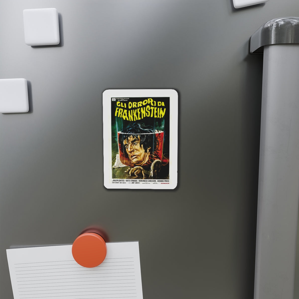 HORROR OF FRANKENSTEIN (ITALIAN) 1970 Movie Poster - Refrigerator Magnet-The Sticker Space