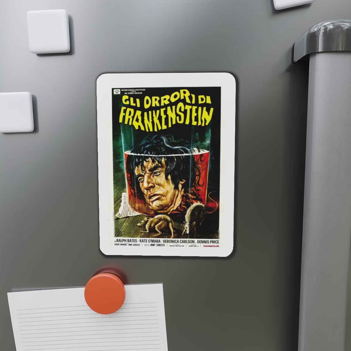 HORROR OF FRANKENSTEIN (ITALIAN) 1970 Movie Poster - Refrigerator Magnet-The Sticker Space