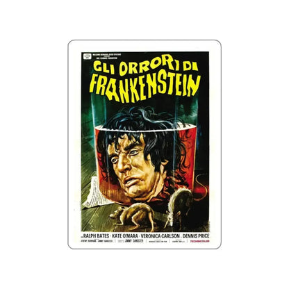 HORROR OF FRANKENSTEIN (ITALIAN) 1970 Movie Poster STICKER Vinyl Die-Cut Decal 5 Inch - The Sticker Space