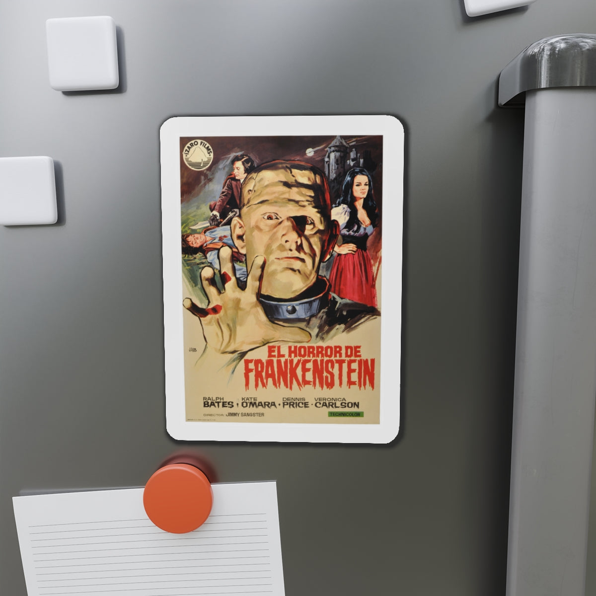 HORROR OF FRANKENSTEIN (SPANISH) 1970 Movie Poster - Die-Cut Magnet-The Sticker Space