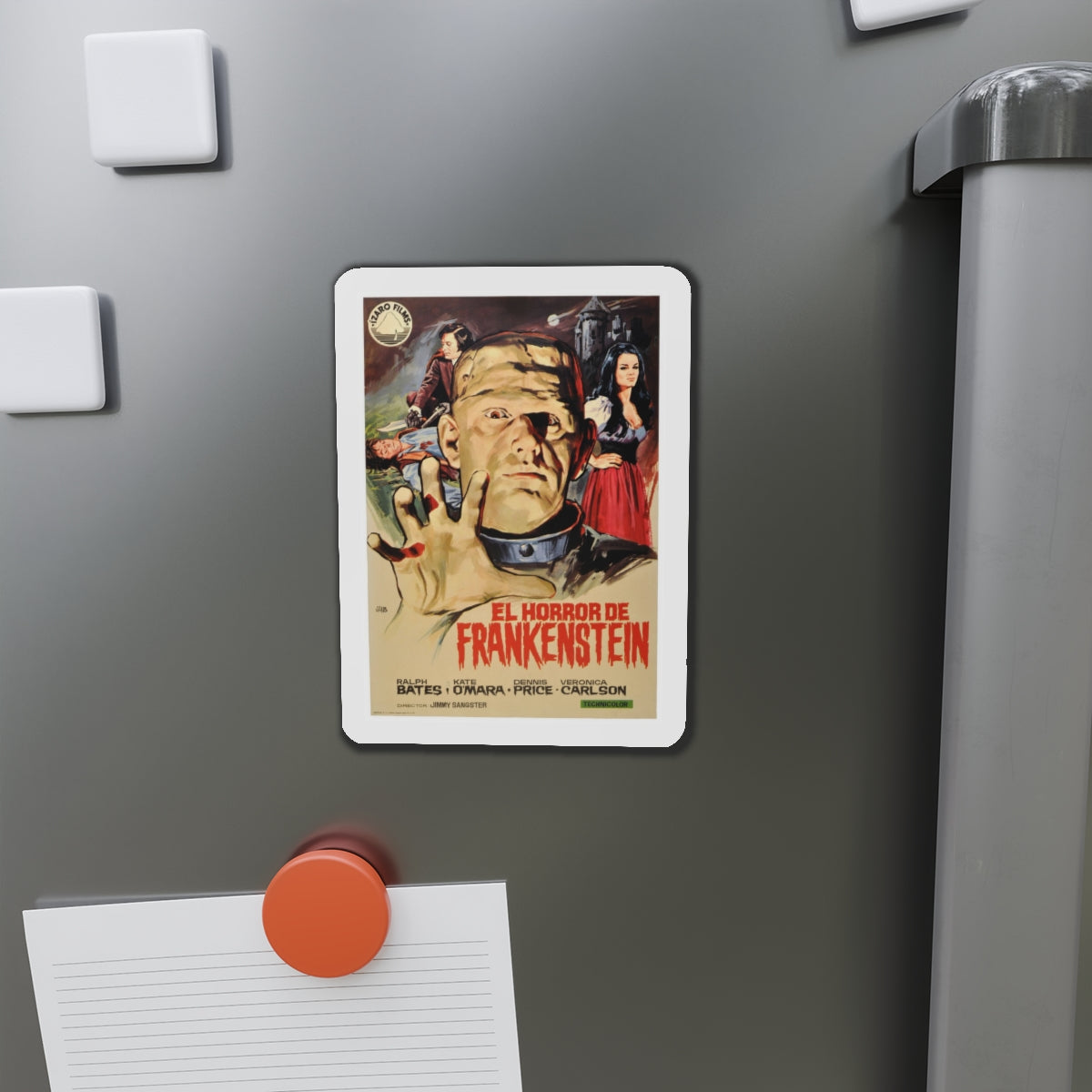 HORROR OF FRANKENSTEIN (SPANISH) 1970 Movie Poster - Refrigerator Magnet-The Sticker Space