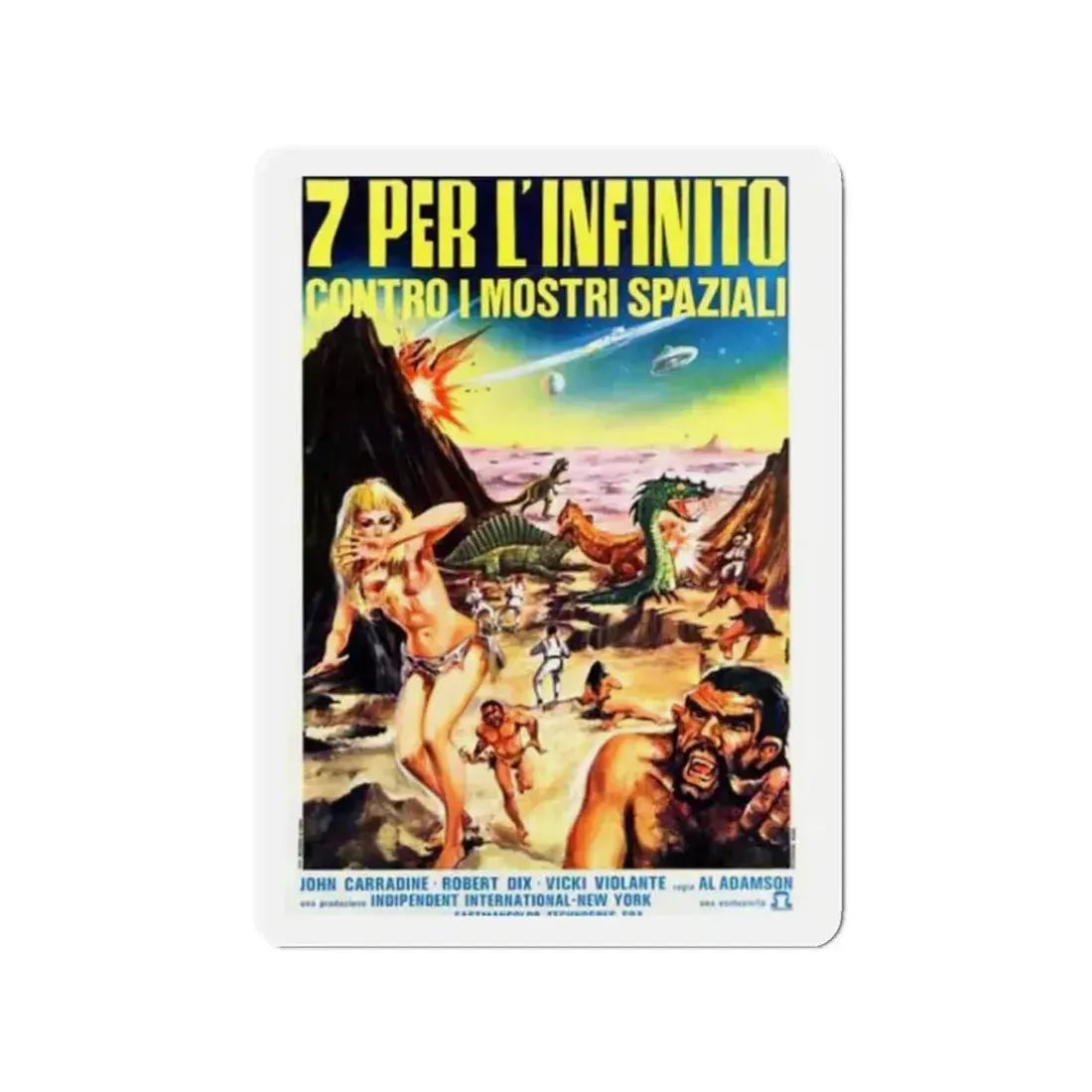 HORROR OF THE BLOOD MONSTERS (ITALIAN) 1970 Movie Poster - Refrigerator Magnet 2 Inch - The Sticker Space