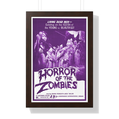 HORROR OF THE ZOMBIES (THE GHOST GALLEON) 1974 - Framed Movie Poster-16″ x 24″-The Sticker Space