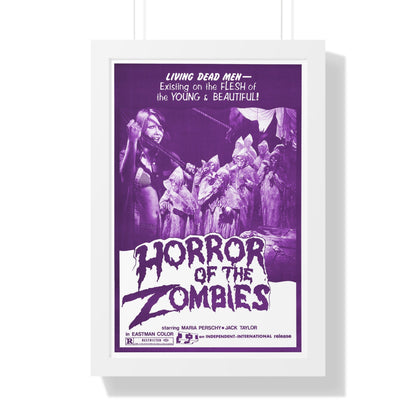 HORROR OF THE ZOMBIES (THE GHOST GALLEON) 1974 - Framed Movie Poster-16″ x 24″-The Sticker Space