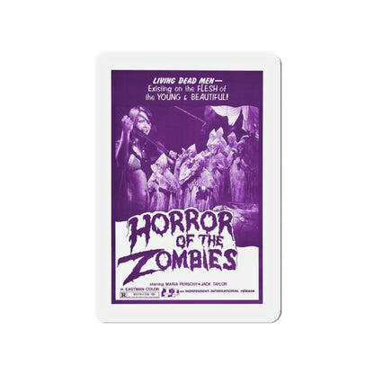 HORROR OF THE ZOMBIES (THE GHOST GALLEON) 1974 Movie Poster - Die-Cut Magnet-4" x 4"-The Sticker Space