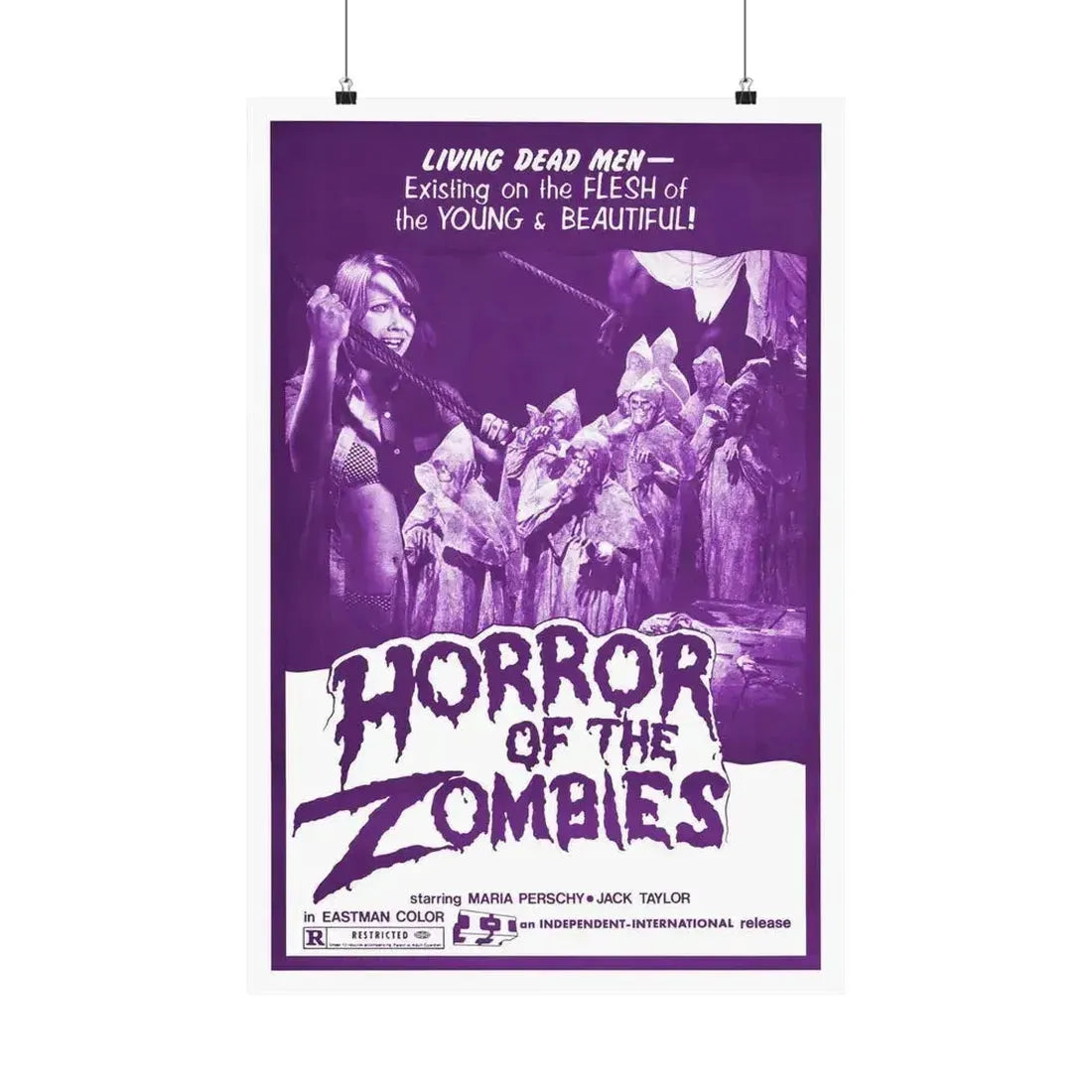 HORROR OF THE ZOMBIES (THE GHOST GALLEON) 1974 - Paper Movie Poster 20″ x 30″ Matte - The Sticker Space