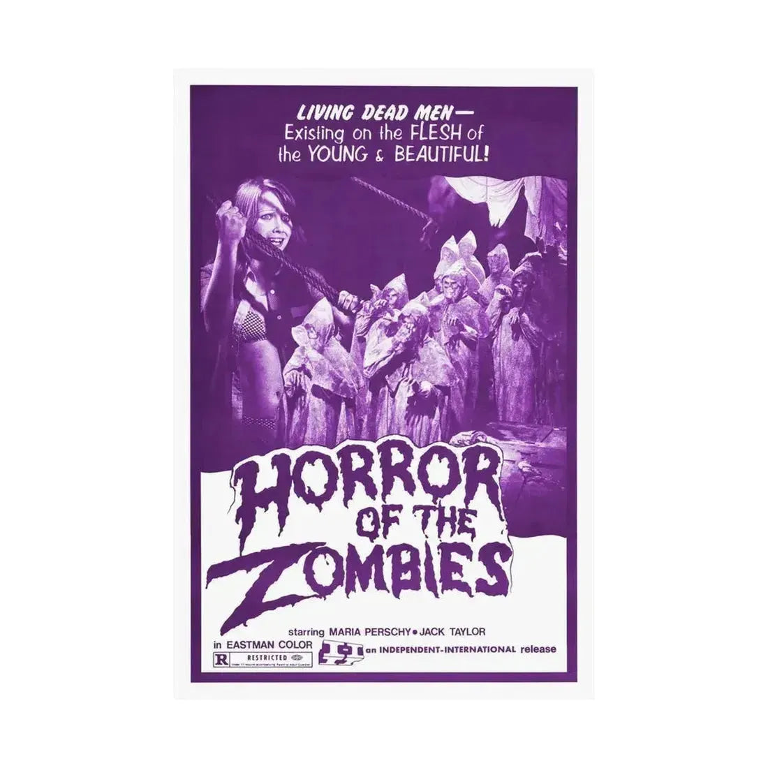 HORROR OF THE ZOMBIES (THE GHOST GALLEON) 1974 - Paper Movie Poster - The Sticker Space