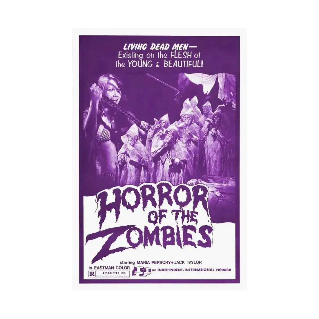 HORROR OF THE ZOMBIES (THE GHOST GALLEON) 1974 - Paper Movie Poster - The Sticker Space