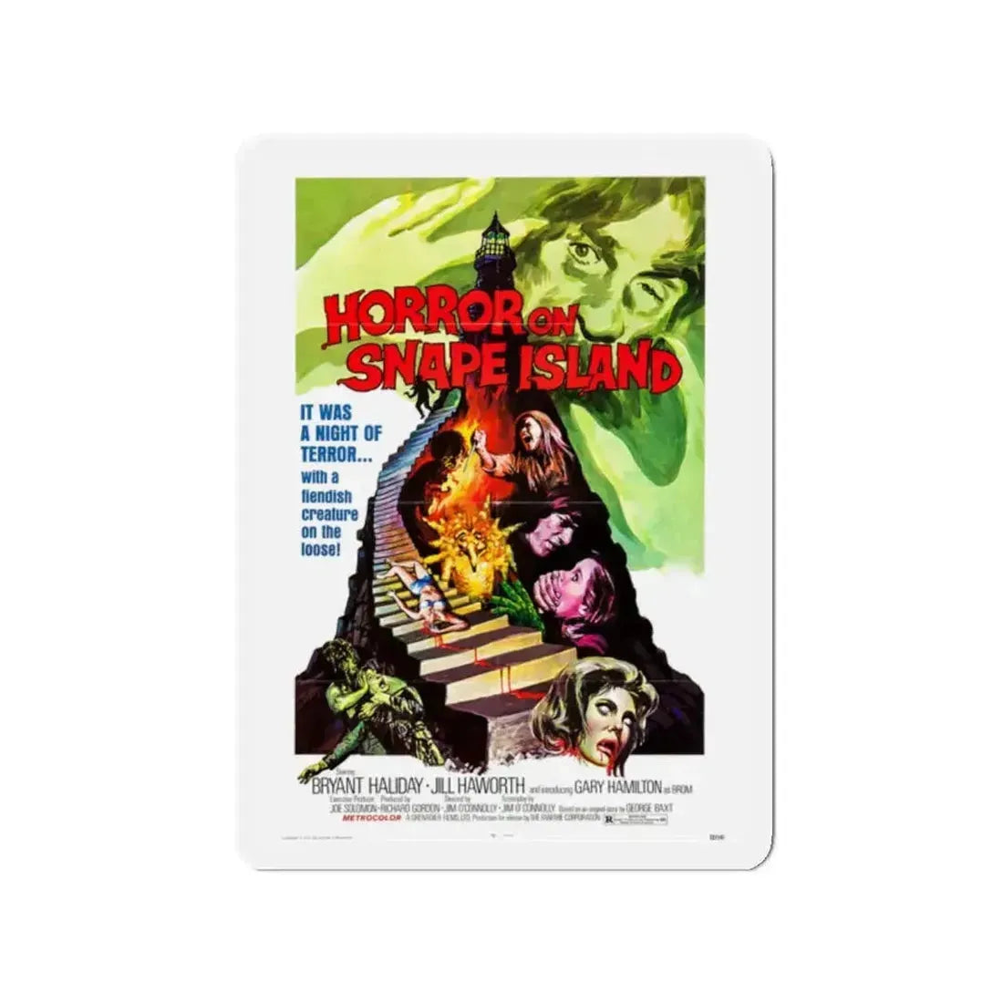 HORROR ON SNAPE ISLAND (TOWER OF EVIL) 1972 Movie Poster - Refrigerator Magnet - The Sticker Space
