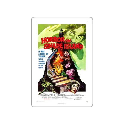 HORROR ON SNAPE ISLAND (TOWER OF EVIL) 1972 Movie Poster STICKER Vinyl Die-Cut Decal 5 Inch - The Sticker Space