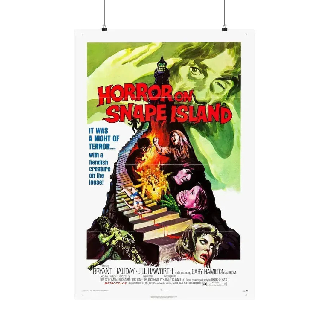 HORROR ON SNAPE ISLAND (TOWER OF EVIL) 1972 - Paper Movie Poster 24″ x 36″ Matte - The Sticker Space