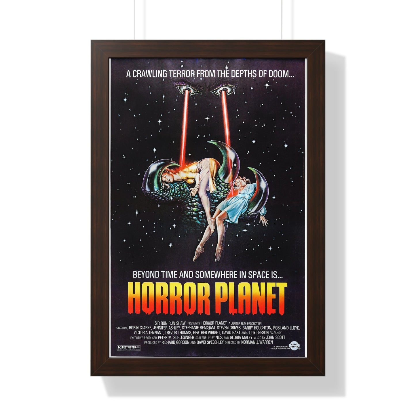 HORROR PLANET (INSEMINOID) 1981 - Framed Movie Poster-16″ x 24″-The Sticker Space