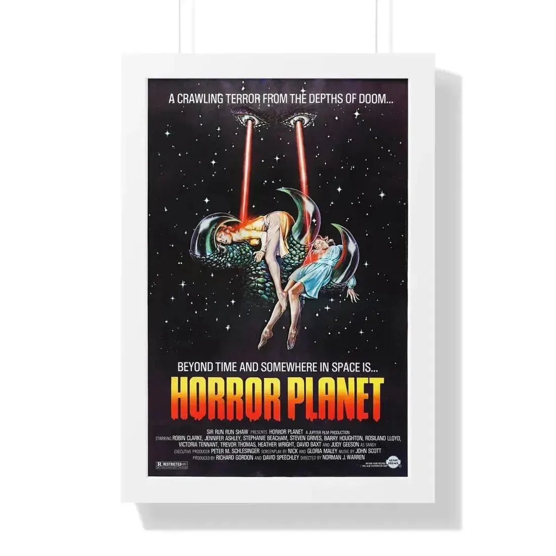 HORROR PLANET (INSEMINOID) 1981 - Framed Movie Poster 16″ x 24″ White - The Sticker Space