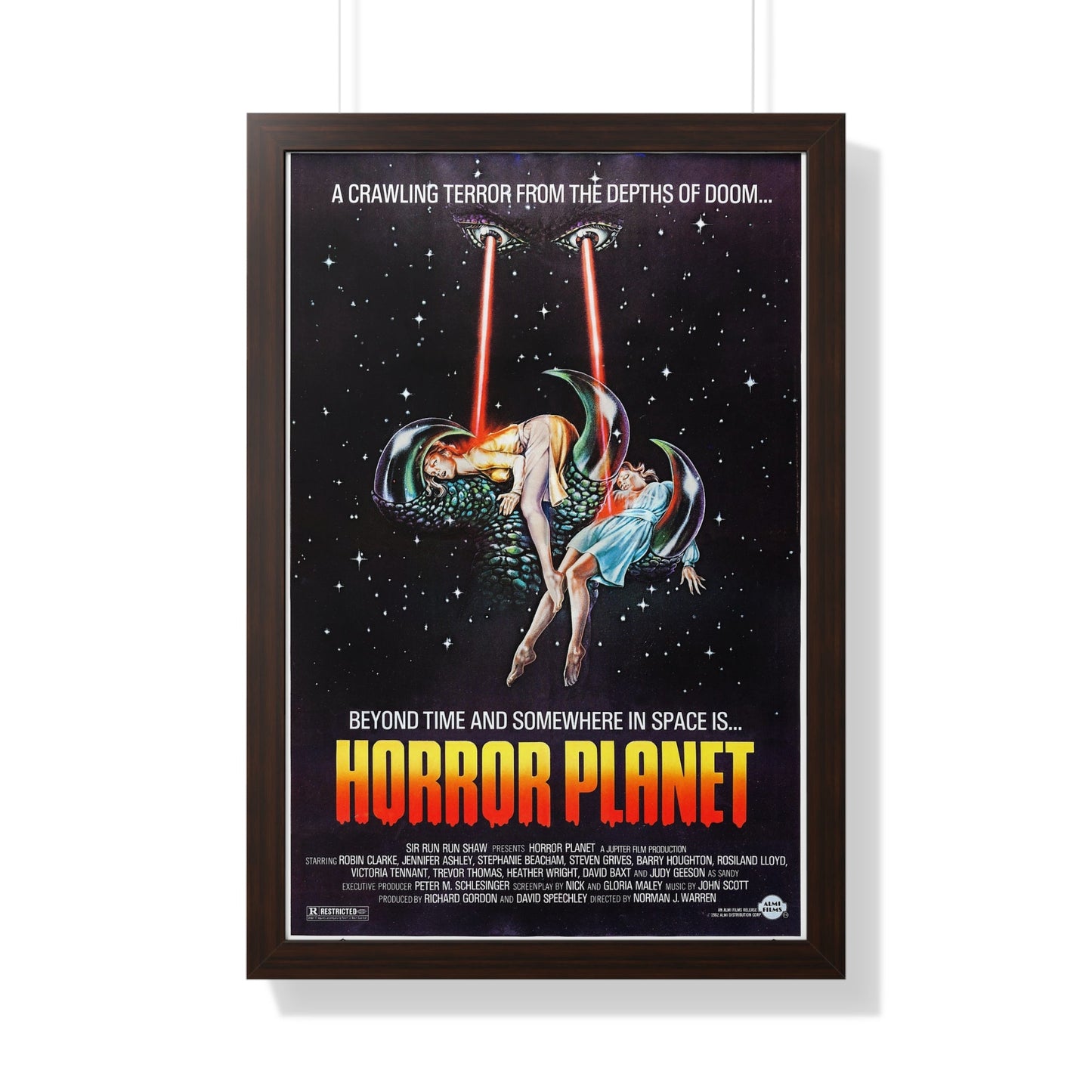 HORROR PLANET (INSEMINOID) 1981 - Framed Movie Poster-20" x 30"-The Sticker Space