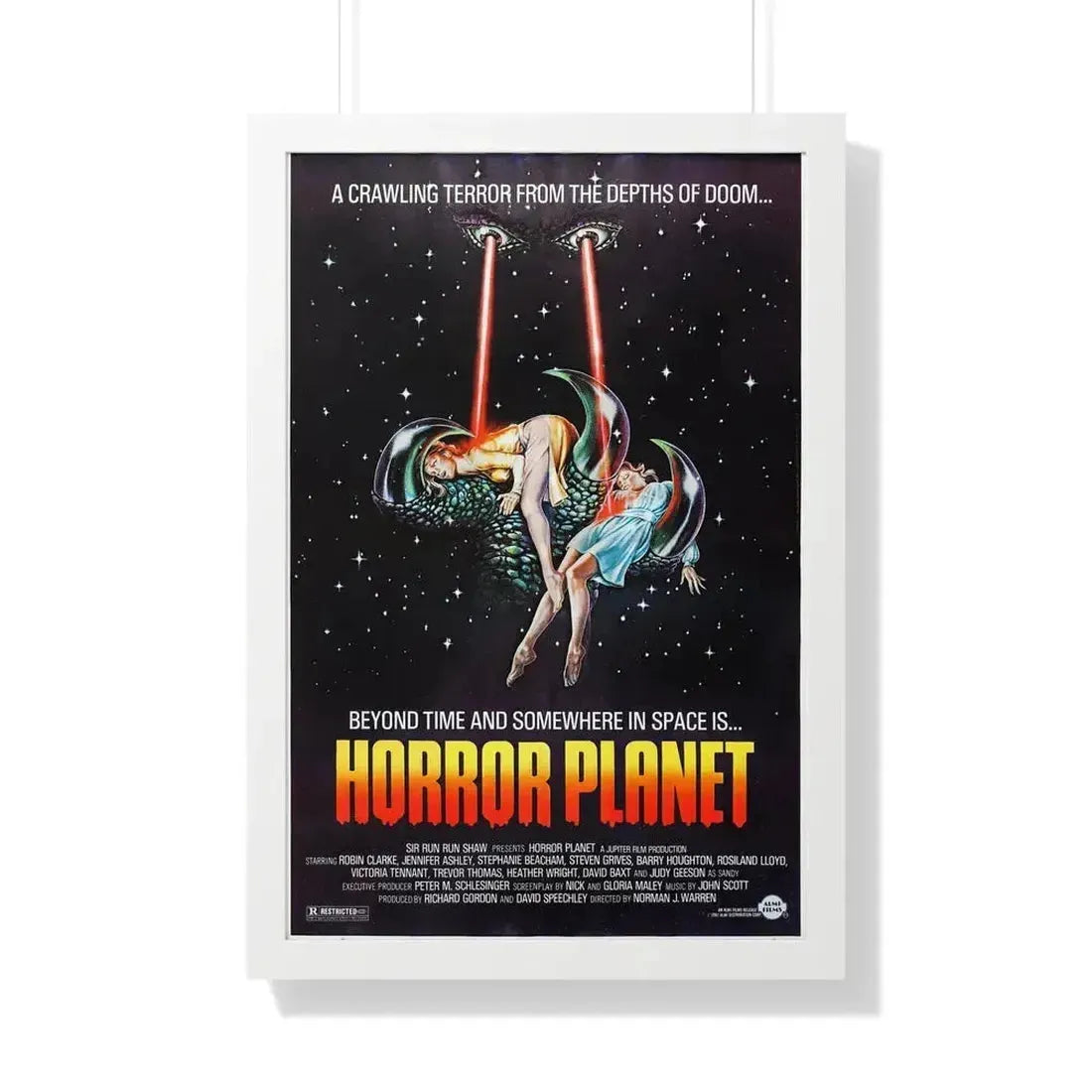 HORROR PLANET (INSEMINOID) 1981 - Framed Movie Poster 20" x 30" White - The Sticker Space
