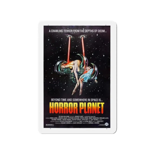 HORROR PLANET (INSEMINOID) 1981 Movie Poster - Refrigerator Magnet 2 Inch Die-Cut - The Sticker Space