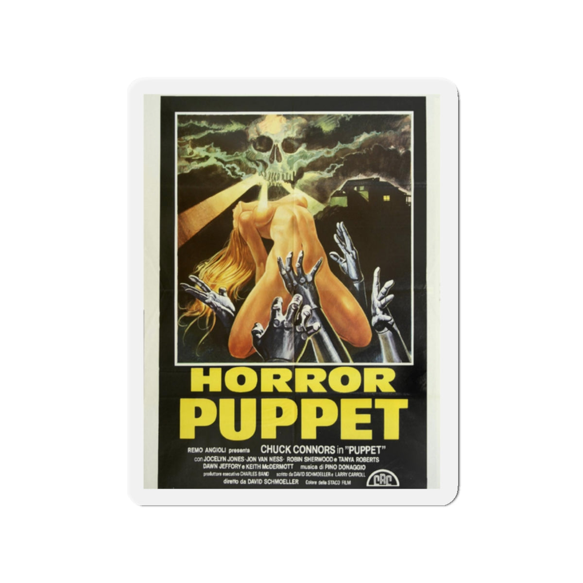 HORROR PUPPET (TOURIST TRAP) 1979 Movie Poster - Die-Cut Magnet-2" x 2"-The Sticker Space