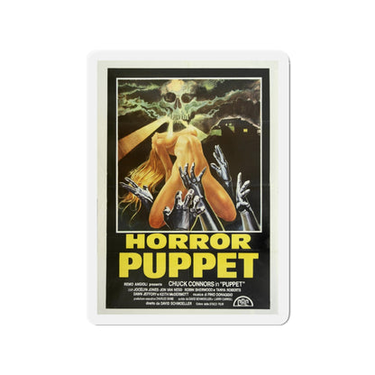 HORROR PUPPET (TOURIST TRAP) 1979 Movie Poster - Die-Cut Magnet-3" x 3"-The Sticker Space