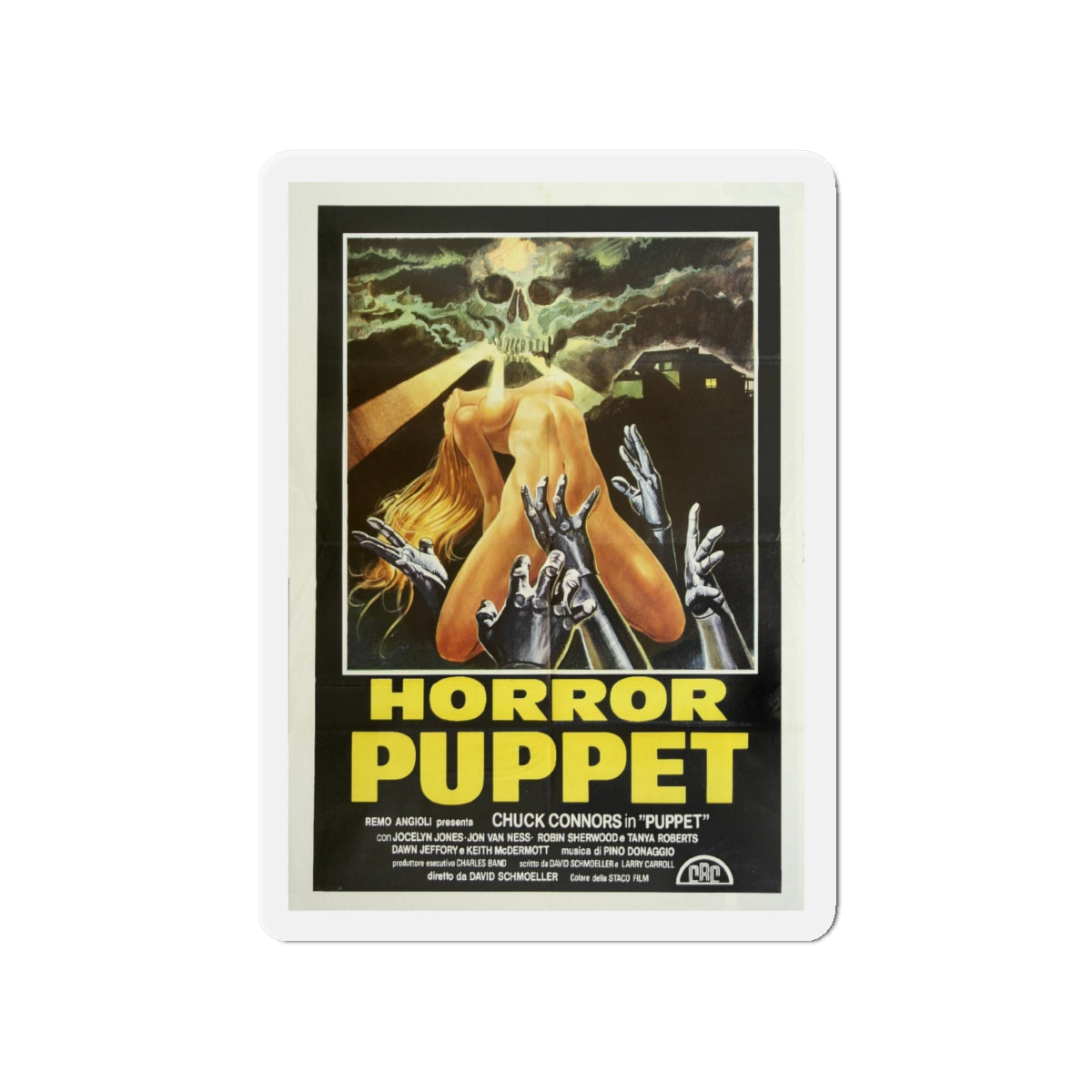 HORROR PUPPET (TOURIST TRAP) 1979 Movie Poster - Die-Cut Magnet-4" x 4"-The Sticker Space