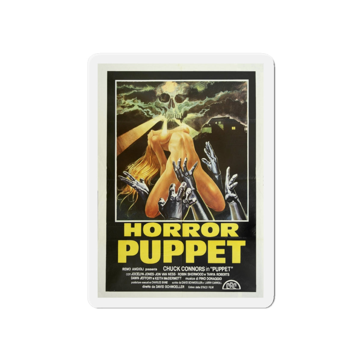 HORROR PUPPET (TOURIST TRAP) 1979 Movie Poster - Die-Cut Magnet-6 × 6"-The Sticker Space