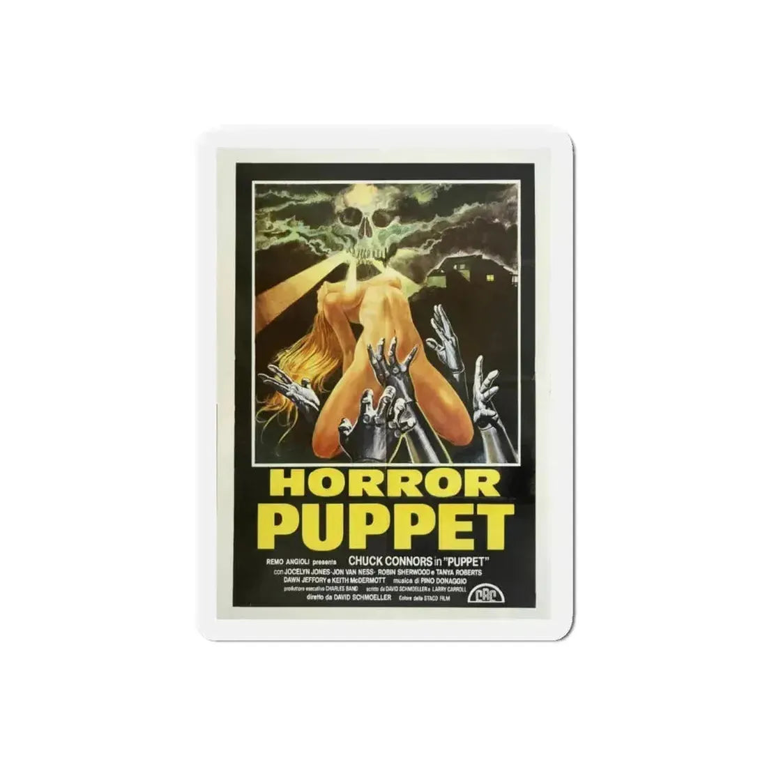 HORROR PUPPET (TOURIST TRAP) 1979 Movie Poster - Refrigerator Magnet 6 Inch Die-Cut - The Sticker Space