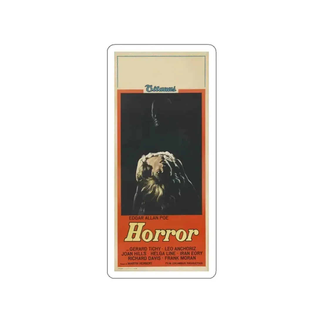HORROR (THE BLANCHEVILLE MONSTER) 1963 Movie Poster STICKER Vinyl Die-Cut Decal 3 Inch - The Sticker Space