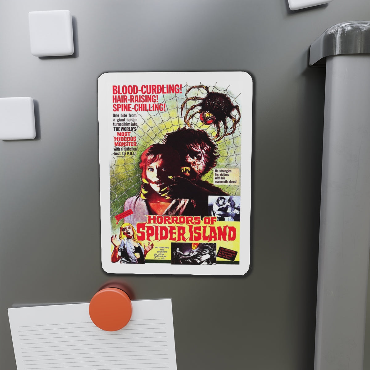 HORRORS OF SPIDER ISLAND 1960 Movie Poster - Die-Cut Magnet-The Sticker Space