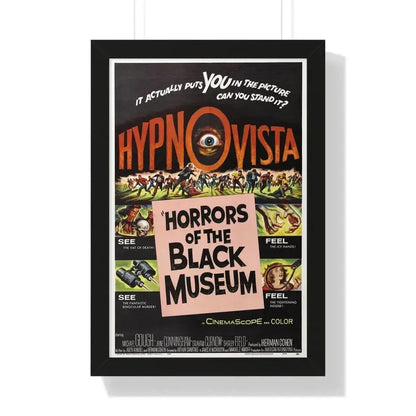 HORRORS OF THE BLACK MUSEUM 1959 - Framed Movie Poster 16″ x 24″ Black - The Sticker Space