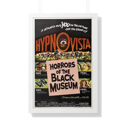 HORRORS OF THE BLACK MUSEUM 1959 - Framed Movie Poster - The Sticker Space