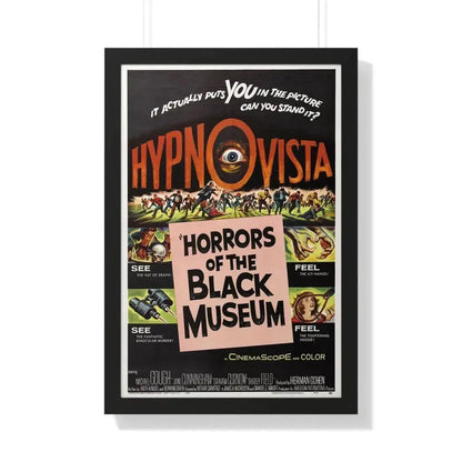 HORRORS OF THE BLACK MUSEUM 1959 - Framed Movie Poster - The Sticker Space