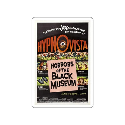 HORRORS OF THE BLACK MUSEUM 1959 Movie Poster STICKER Vinyl Die-Cut Decal - The Sticker Space