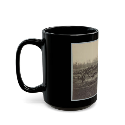 Horse Artillery On Parade Grounds (U.S. Civil War) Black Coffee Mug-The Sticker Space