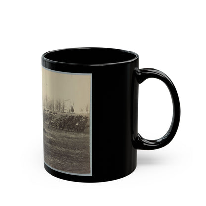 Horse Artillery On Parade Grounds (U.S. Civil War) Black Coffee Mug-The Sticker Space