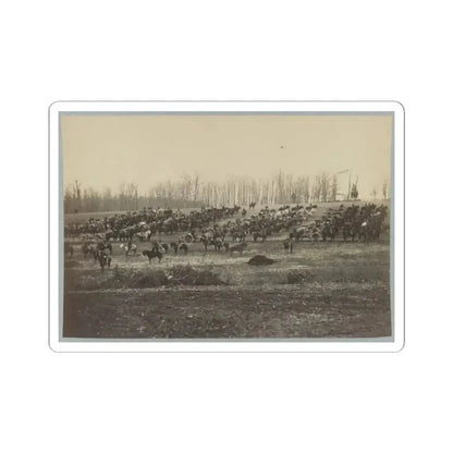 Horse Artillery on Parade Grounds (U.S. Civil War) STICKER Vinyl Kiss-Cut Decal 2 Inch White - The Sticker Space