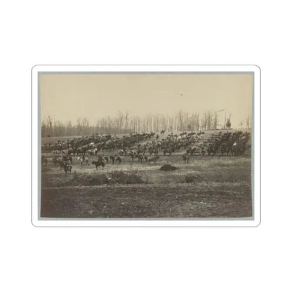 Horse Artillery on Parade Grounds (U.S. Civil War) STICKER Vinyl Kiss-Cut Decal 3 Inch White - The Sticker Space