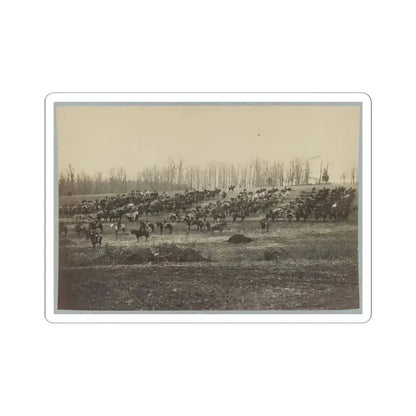 Horse Artillery on Parade Grounds (U.S. Civil War) STICKER Vinyl Kiss-Cut Decal 4 Inch White - The Sticker Space