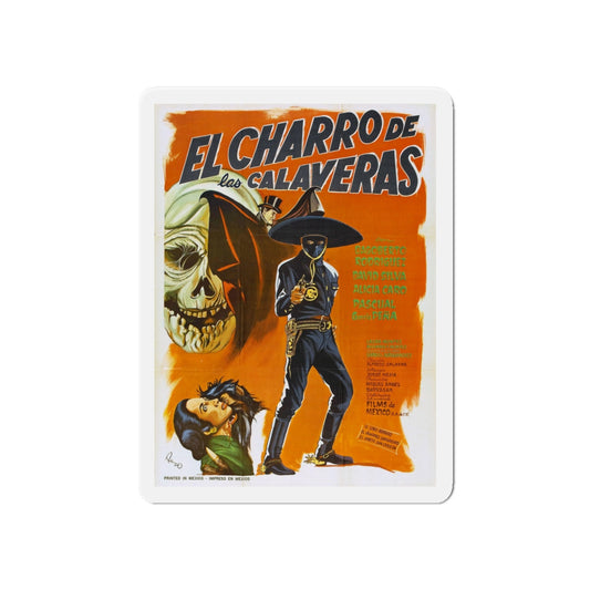 HORSEMAN OF THE SKULLS 1965 Movie Poster - Die-Cut Magnet-6 × 6"-The Sticker Space