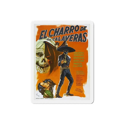HORSEMAN OF THE SKULLS 1965 Movie Poster - Refrigerator Magnet 6 Inch Die-Cut - The Sticker Space