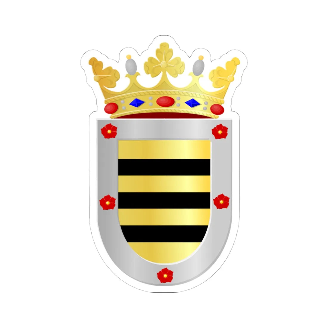 Horst aan de Maas wapen (Netherlands) (Coat of Arms) STICKER Vinyl Kiss-Cut Decal - The Sticker Space
